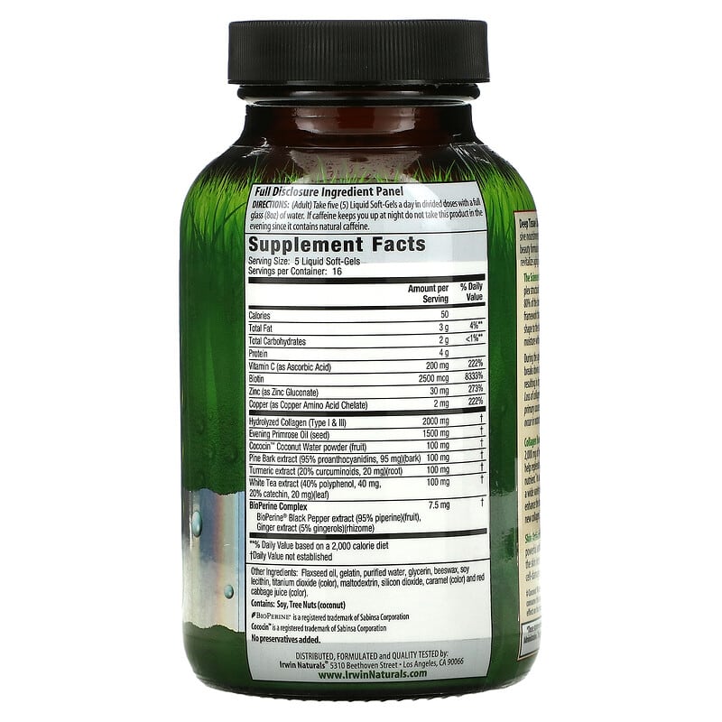 Irwin Naturals Collagen-Pure  80 sgels