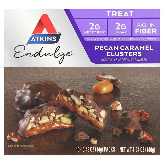 Atkins Endulge Candy Pecan Caramel Clusters 10 pckts