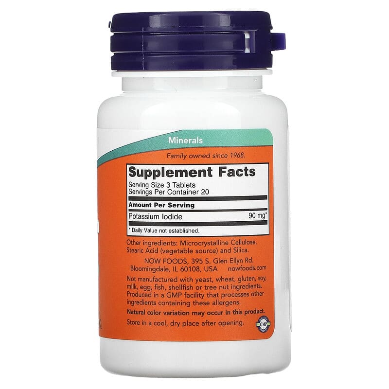 Now Potassium Iodide (30mg)  60 tabs