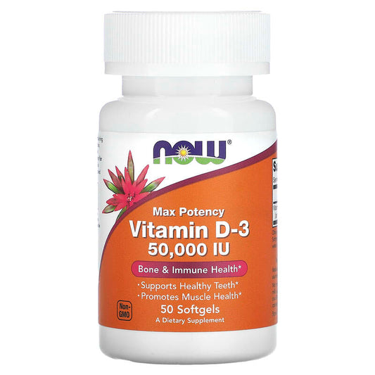 Now Vitamin D-3 (50,000IU)  50 sgels