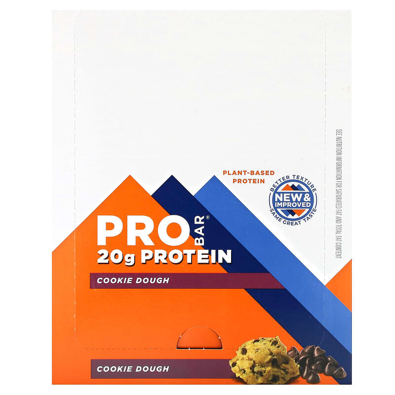 Pro Bar Protein Bar Cookie Dough 12 bars