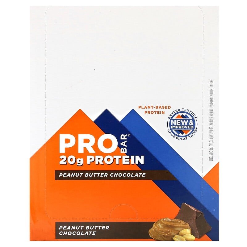 Pro Bar Protein Bar Peanut Butter Chocolate 12 bars