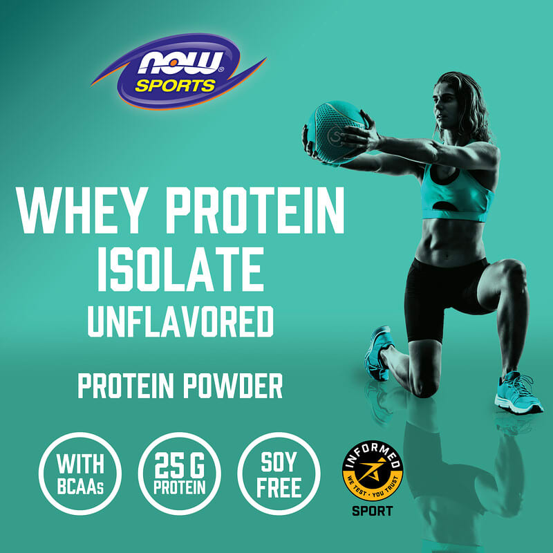 Now Whey Protein Isolate Unflavored 1.2 lbs