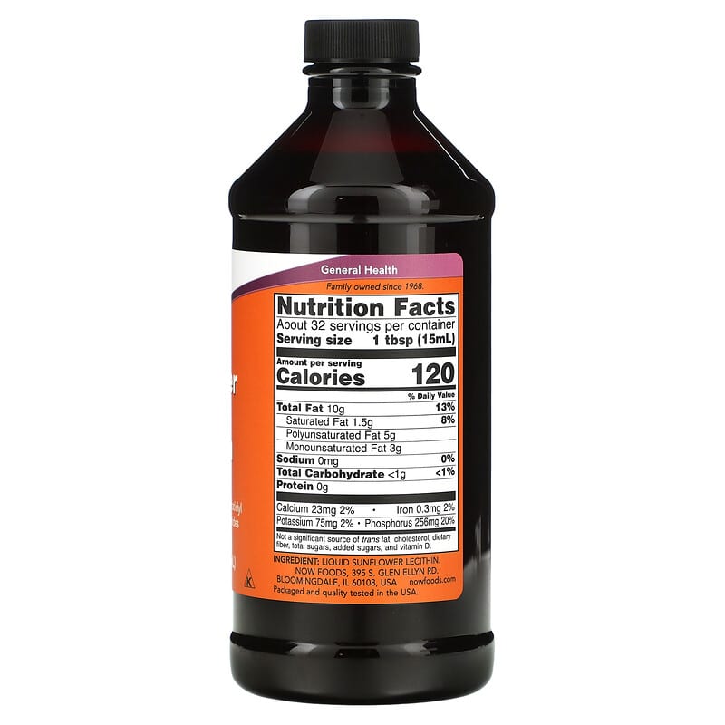 Now Sunflower Liquid Lecithin  16 fl.oz