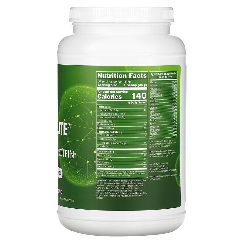 MRM Veggie Elite - Performance Protein Vanilla Bean 2.2 lbs