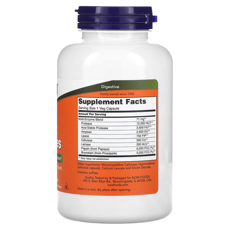 Now Plant Enzymes  240 vcaps