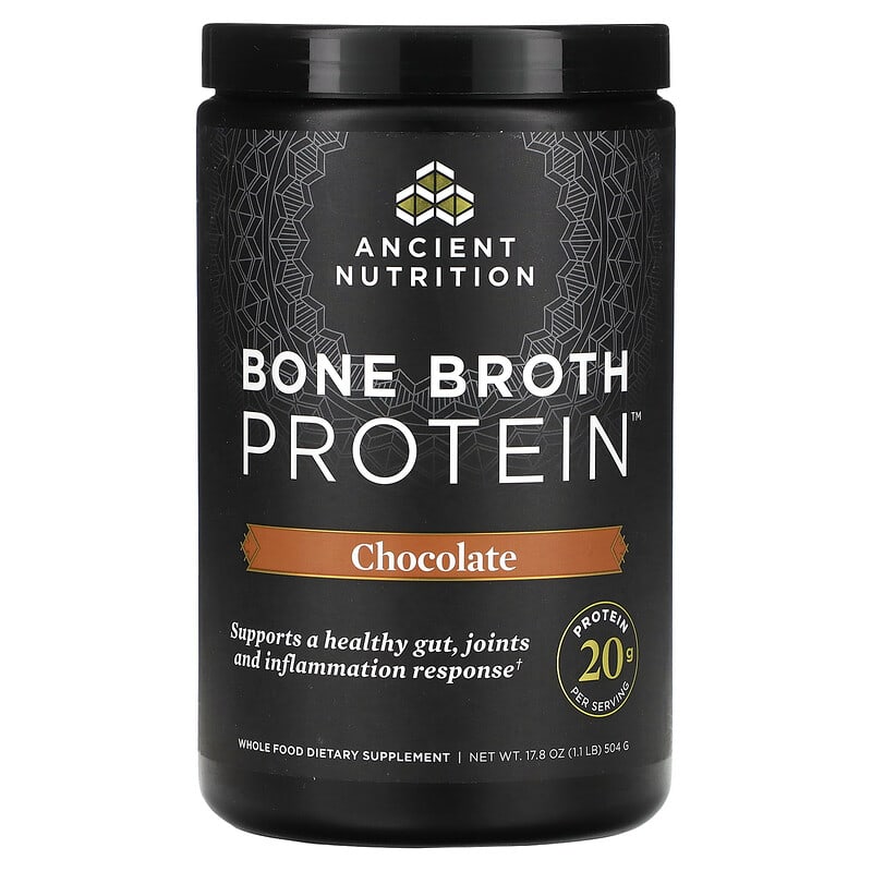 Ancient Nutrition Bone Broth Protein Chocolate 504 grams