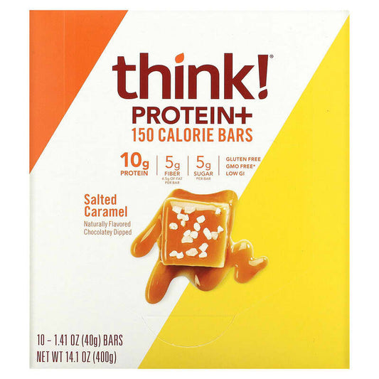 Think Thin Protein+ 150 Calorie Bar Salted Caramel 10 bars