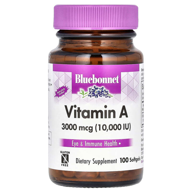 Bluebonnet Vitamin A (10000IU)  100 sgels