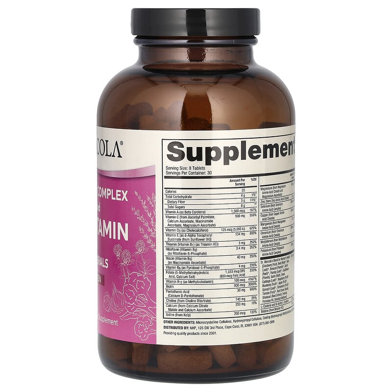 Dr. Mercola Whole-Food Multivitamin plus Vital Minerals for Women  240 tabs