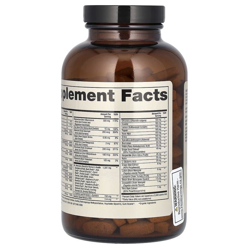 Dr. Mercola Whole-Food Multivitamin plus Vital Minerals for Women  240 tabs