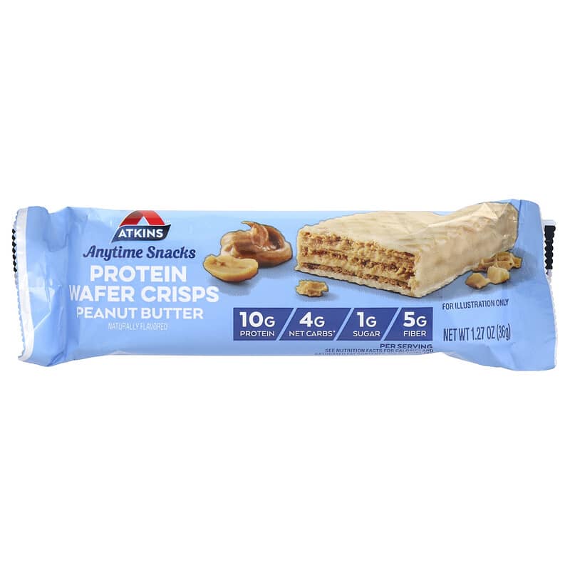 Atkins Protein Wafer Crisp Snack Peanut Butter 5 bars