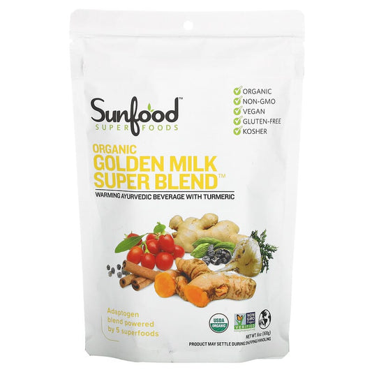 Sunfood Organic Golden Milk Super Blend  6 oz