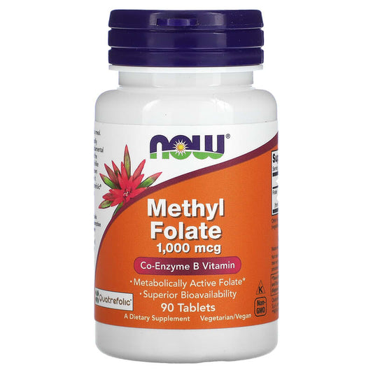 Now Methyl Folate (1000mcg)  90 tabs