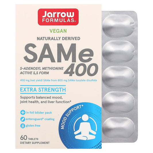 Jarrow Natural SAMe 400 Full Potency  60 tabs