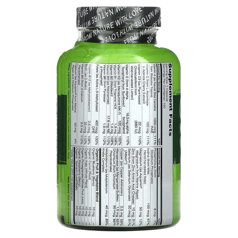 Naturelo One Daily Multivitamin For Men  120 vcaps