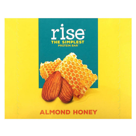 Rise Bar Rise Protein Bar Almond Honey 12 bars