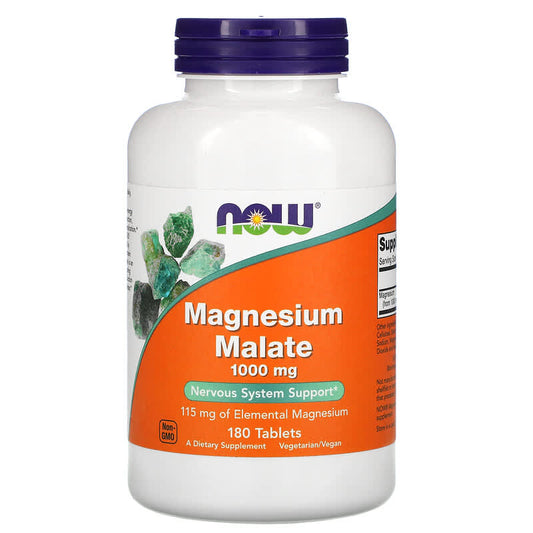 Now Magnesium Malate (1000mg)  180 tabs
