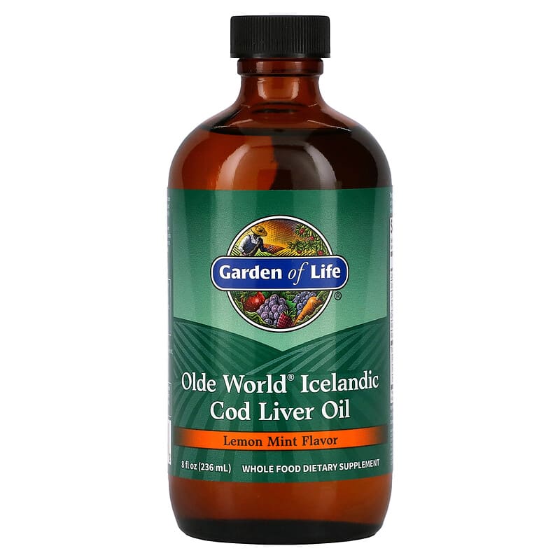 Garden Of Life Olde World Icelandic Cod Liver Oil Lemon Mint 8 fl.oz