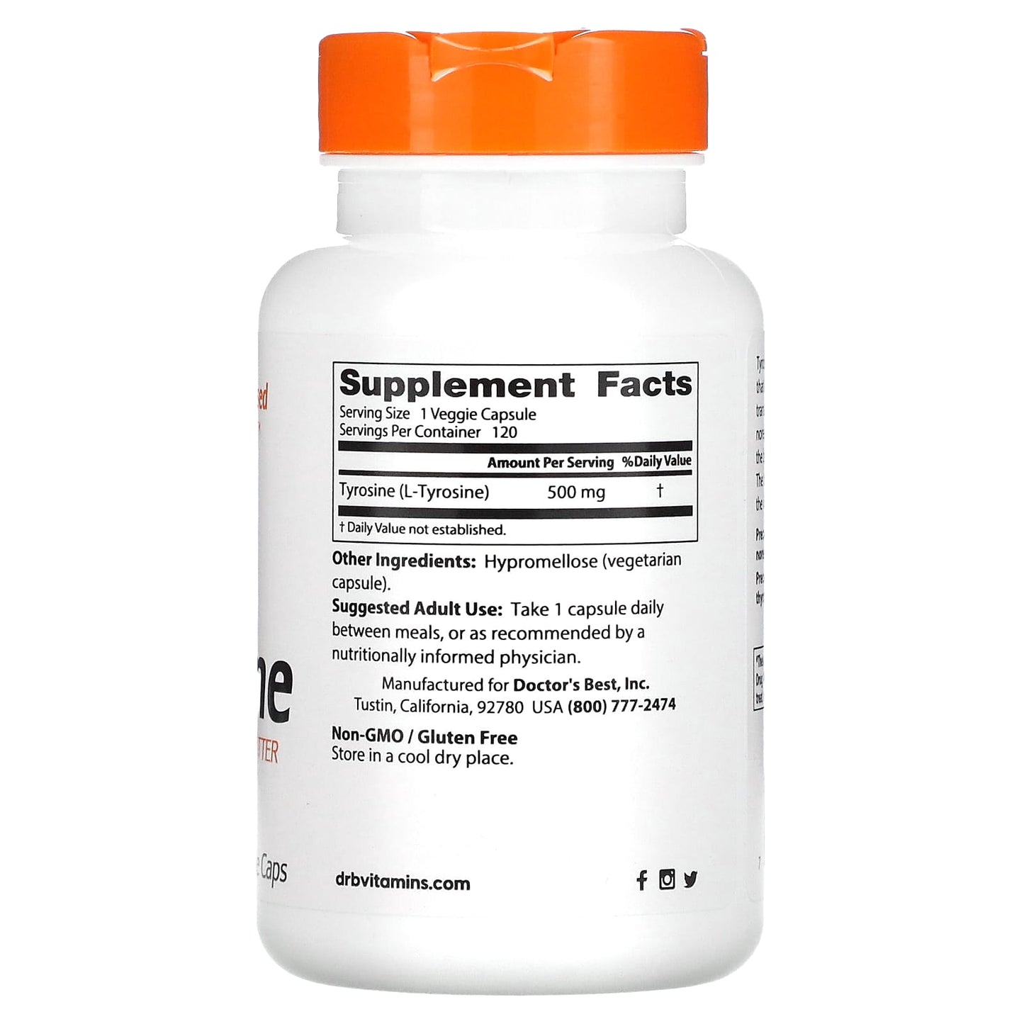 Doctor's Best Best L-Tyrosine  120 vcaps