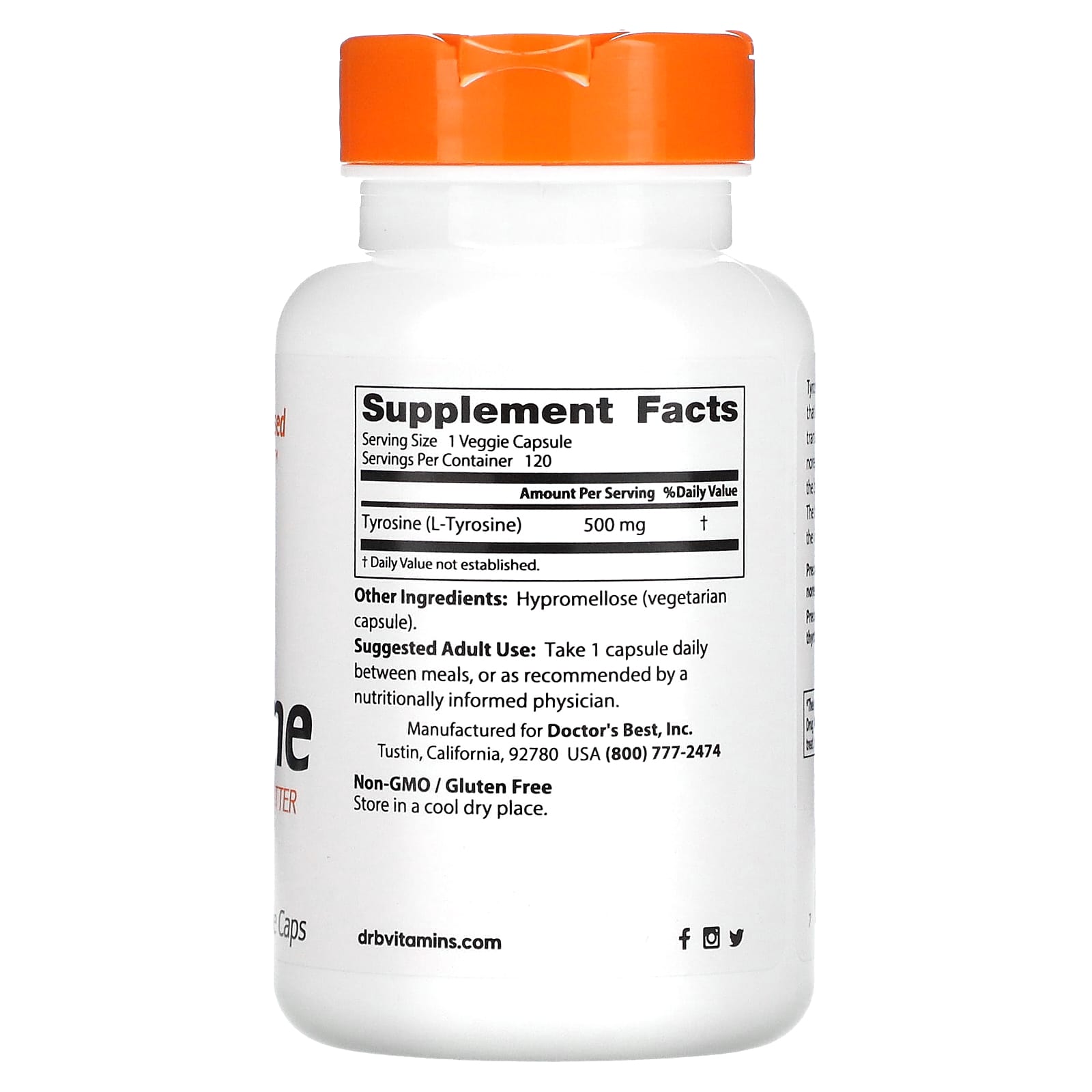 Doctor's Best Best L-Tyrosine  120 vcaps