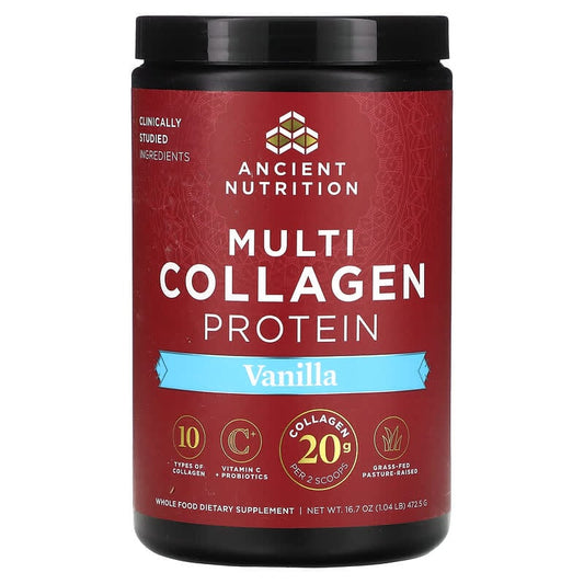 Ancient Nutrition Multi Collagen Protein Powder Vanilla 475 grams