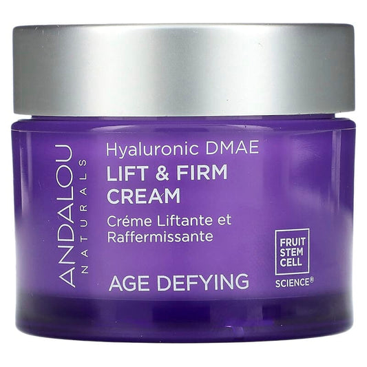 Andalou Naturals Hyaluronic DMAE Lift & Firm Cream Age Defying 1.7 oz