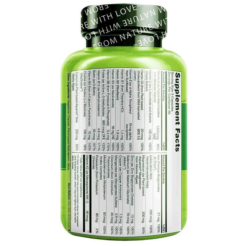 Naturelo Prenatal Multivitamin  180 vcaps