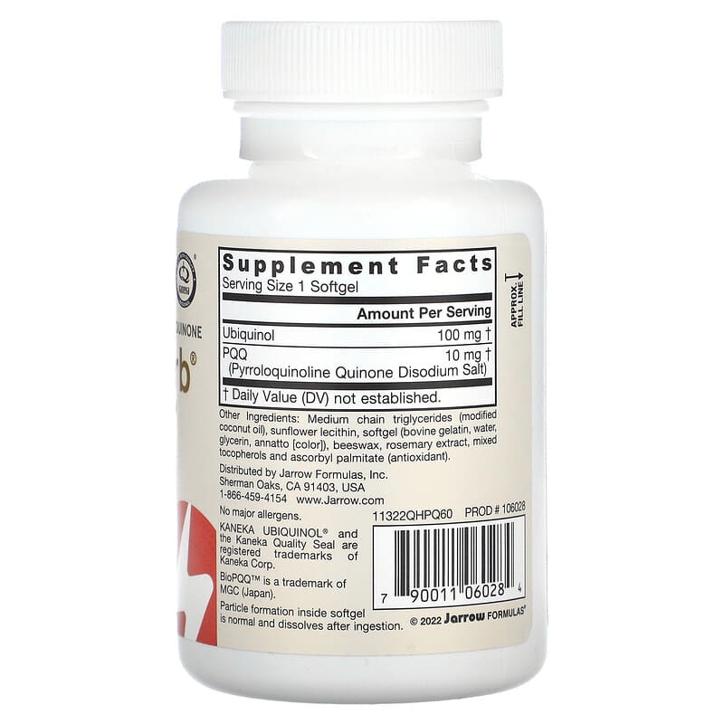 Jarrow QH-absorb + PQQ  60 sgels