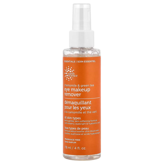 Earth Science Chamomile & Green Tea Eye Makeup Remover Fragrance Free 4 fl.oz