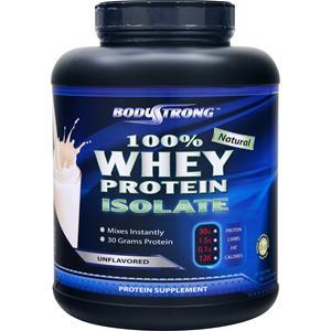 BodyStrong 100% Whey Protein Isolate - Natural Unflavored 5 lbs