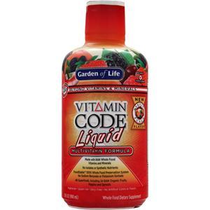 Garden Of Life Vitamin Code - Liquid Multivitamin Formula Fruit Punch 30 fl.oz
