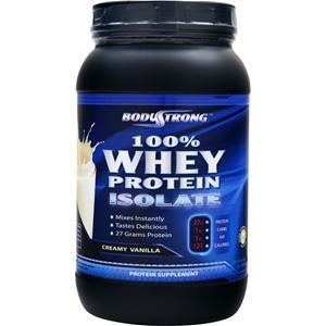 BodyStrong 100% Whey Protein Isolate Creamy Vanilla 2 lbs