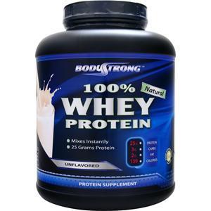 BodyStrong 100% Whey Protein - Natural Unflavored 5 lbs