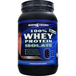 BodyStrong 100% Whey Protein Isolate - Natural Chocolate 2 lbs