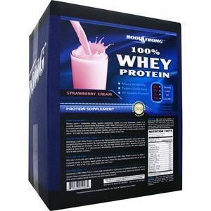 BodyStrong 100% Whey Protein Strawberry Cream 10 lbs