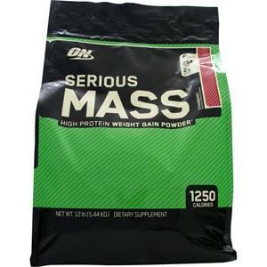 Optimum Nutrition Serious Mass Strawberry 12 lbs