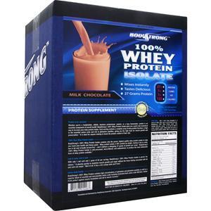 BodyStrong 100% Whey Protein Isolate Milk Chocolate 10 lbs