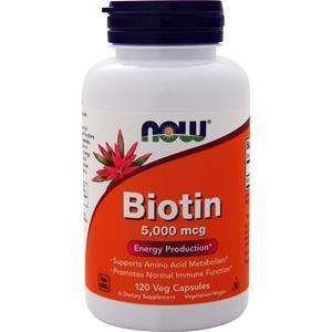 Now Biotin (5000mcg)  120 vcaps