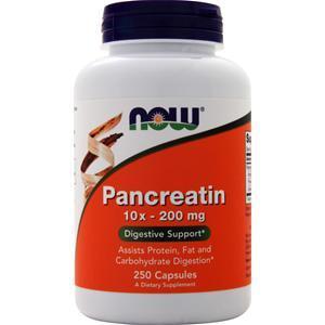 Now Pancreatin 10X (200mg)  250 caps