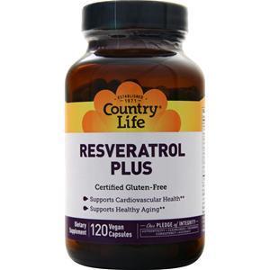 Country Life Resveratrol Plus  120 vcaps