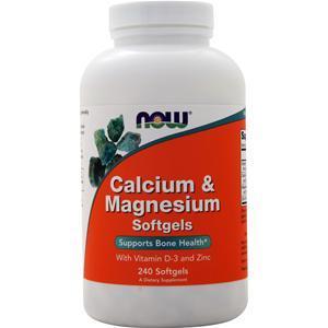 Now Calcium & Magnesium  240 sgels