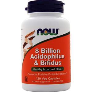 Now 8 Billion Acidophilus and Bifidus  120 caps