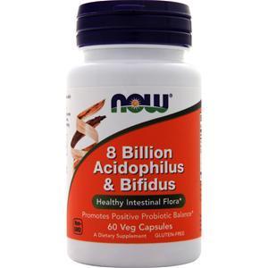 Now 8 Billion Acidophilus and Bifidus  60 caps