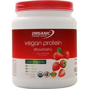 Organic Food Bar Vegan Protein Strawberry 372 grams
