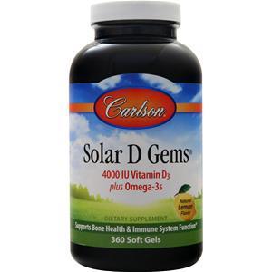 Carlson Solar D Gems (4000IU)  360 sgels