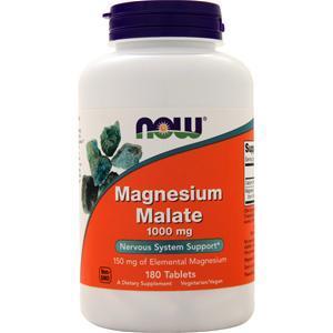 Now Magnesium Malate (1000mg)  180 tabs