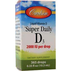 Carlson Super Daily D3 - Liquid Vitamin D (2000IU)  365 drops