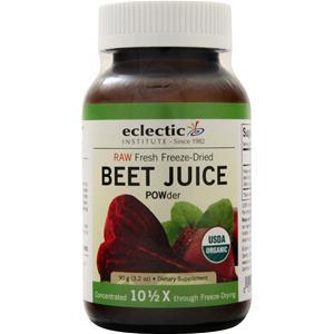 Eclectic Institute Fresh Freeze-Dried Beet Juice Powder  90 grams