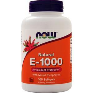 Now E-1000 100% Mixed Tocopherols 100 sgels